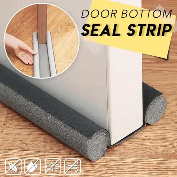 Flexible Door Bottom Sealing Strip Guard Wind Dust Threshold Seal Draft Stopper