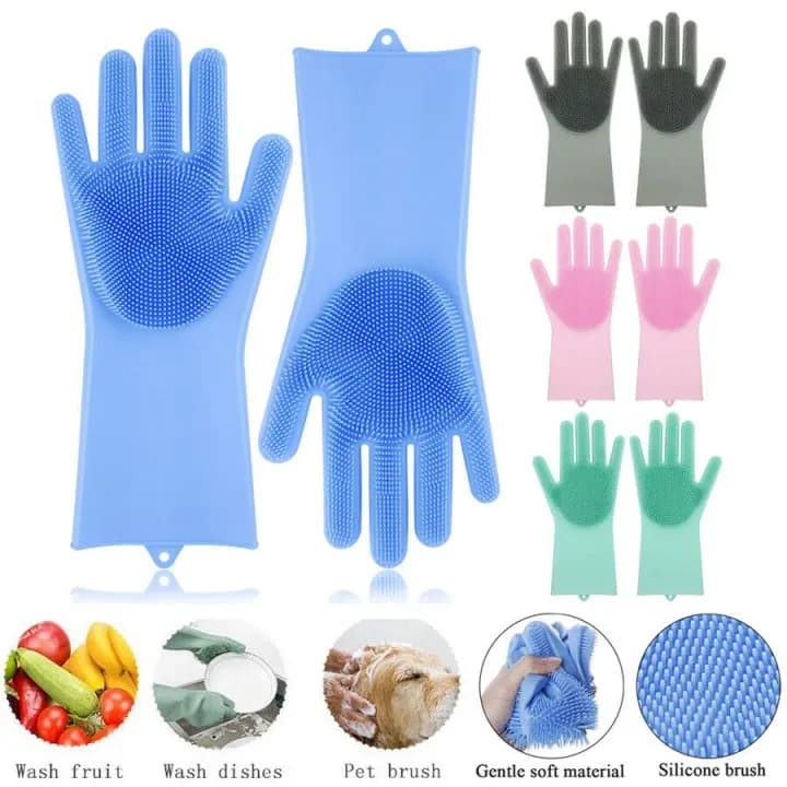 Magic Silicone Dish Washing Gloves